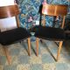 Pair of vintage Scandinavian chairs 1960's