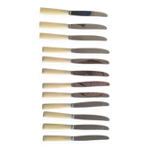 Set of 12 bakelite and stainless steel knives