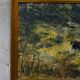 Peinture moderne suédoise, Hanna Brundin, années 1970, huile sur toile, encadrée