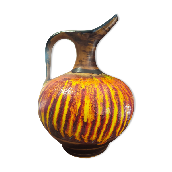 Cruche en céramique flammé st Clement - Bon état sur Selency