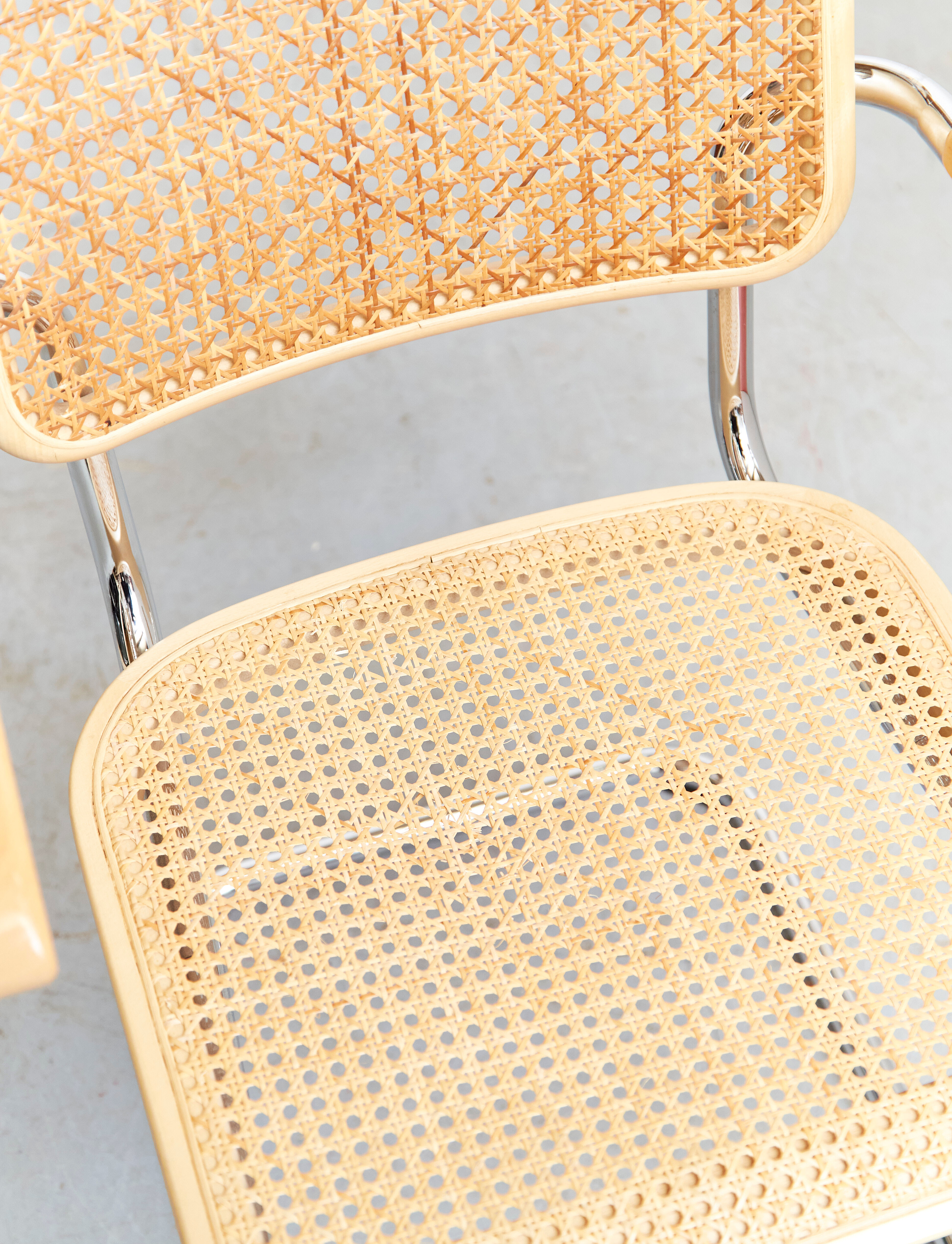 Marcel Breuer B64 "Cesca" chairs for Thonet