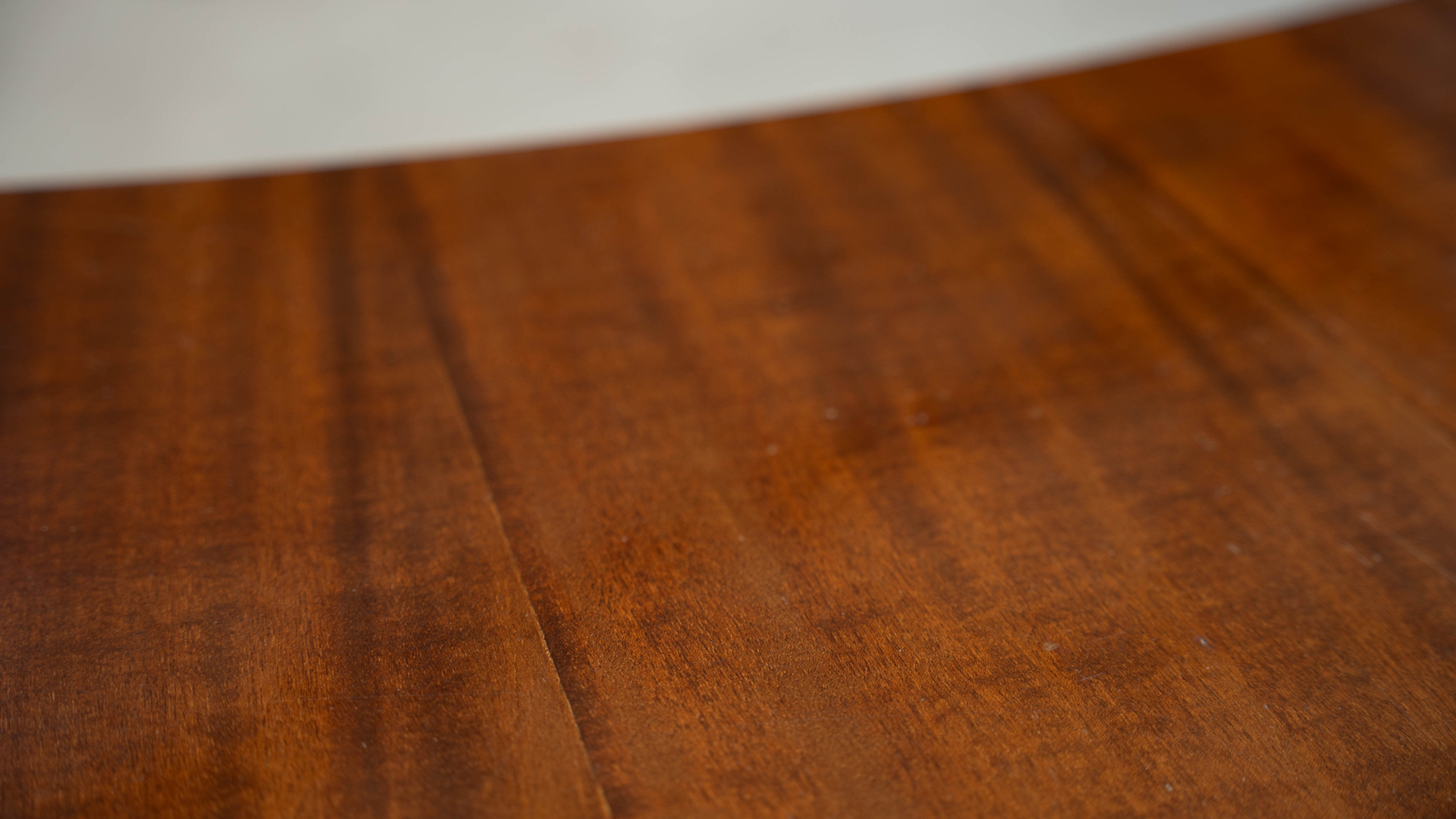 Italian walnut and chrome desk
