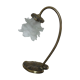 "Water lily" Huguenin bronze art nouveau lamp