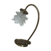 "Water lily" Huguenin bronze art nouveau lamp