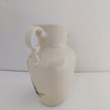 Amphora shaped vase in Art enamels signed