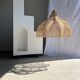 Rattan pendant lamp in the shape of a flower