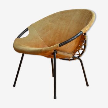 Circle chair by Lusch Erzeugnis 1960 vintage