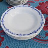 Creil and Montereau earthenware tableware service