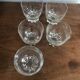 Lot de 5 petits verres vintage