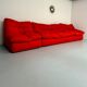 Living room sofa and 2 armchairs French design Steiner 70s vintage fabric