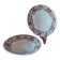 Set of 2 Vintage floral decor soup plates