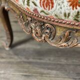 Regency style armchair in gilded wood