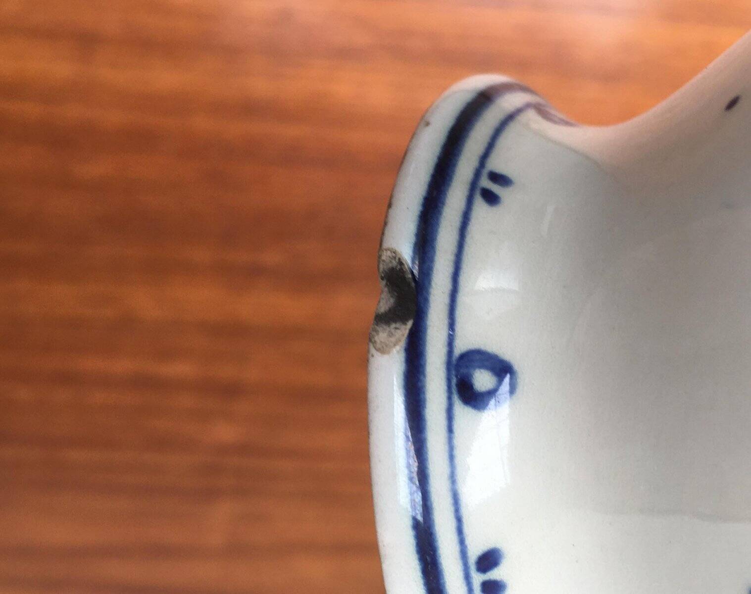 Vintage Dutch Delft blue table lamp by Zenith, Gouda