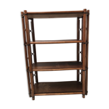 Bamboo and vintage leather storage