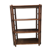 Bamboo and vintage leather storage