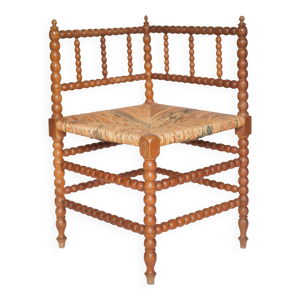 chaise d'angle bois et