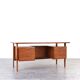 Mid-Century Danish Teak Executive Desk by Kai Kristiansen for FM Møbler