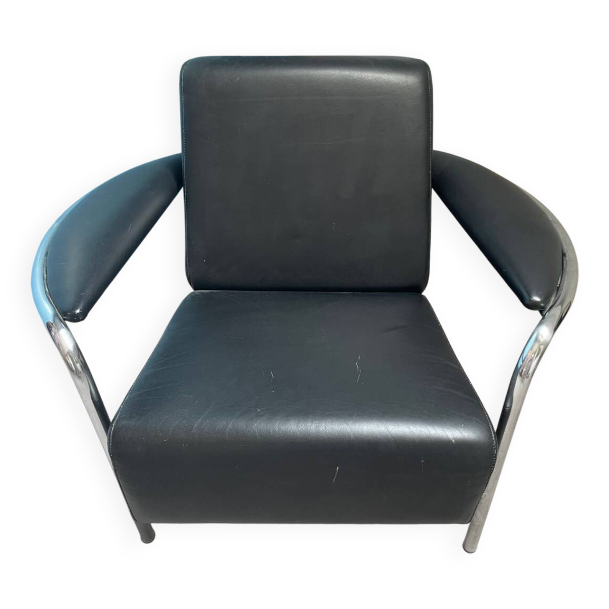 Pair of club armchairs