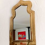Moroccan brass mirror