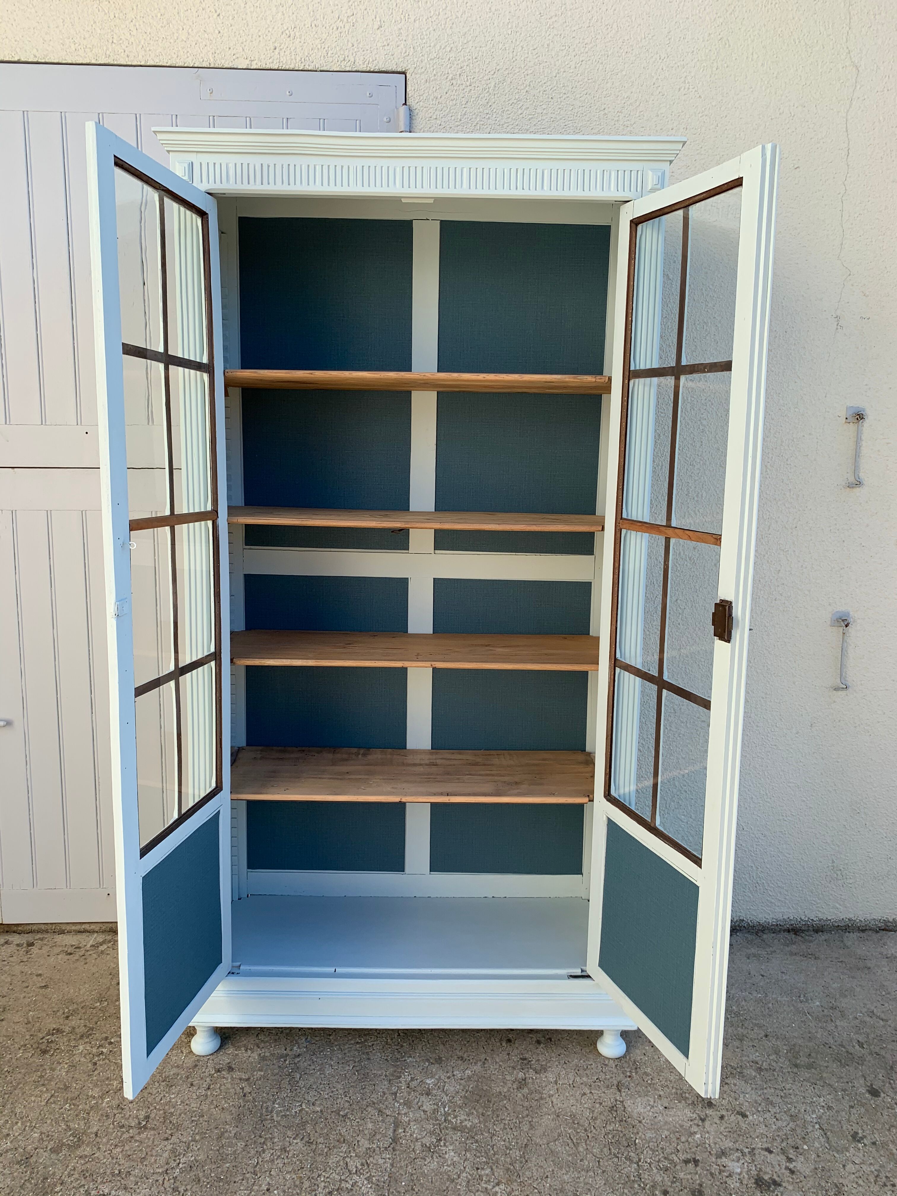 Glass-glazed Parisian wardrobe 1920
