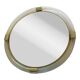 Round Torciglione Gold Murano Glass Wall Mirror by Simoeng for Simoeng