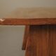Brutalist dining table in solid oak, France, circa 1980.