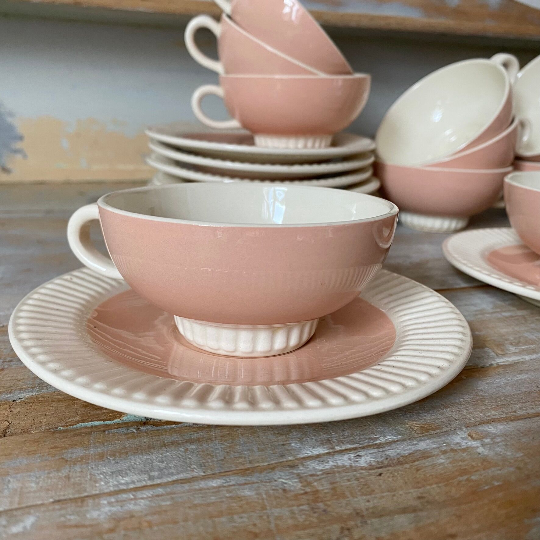 Ensemble de tasses et soucoupes  Villeroy et Boch