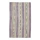 Vintage Turkish Oushak Handmade Wool Cotton Beige Kilim Area Rug 129x210