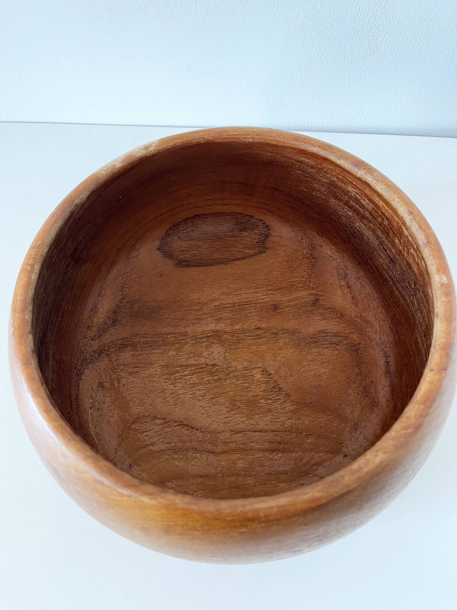 Large dish or wooden catchall from the 1960s.