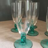 7 verres Luminarc bleu turquoise