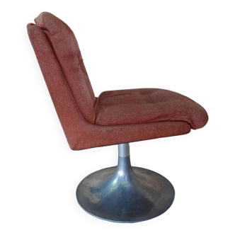 Vintage 70's Tulip foot armchair Beautiful model to identify