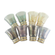 8 iridescent coloured glasses