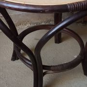Rattan coffee table, 50s