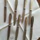 8 vintage Christofle knives in silver metal