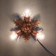 Wall lamp/ceiling lamp in gilded metal, Banci Firenze, 70s