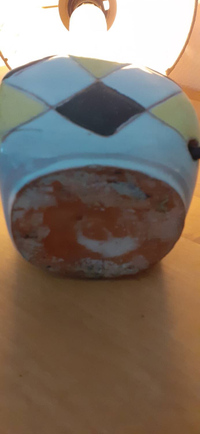 Lampe en céramique années 50