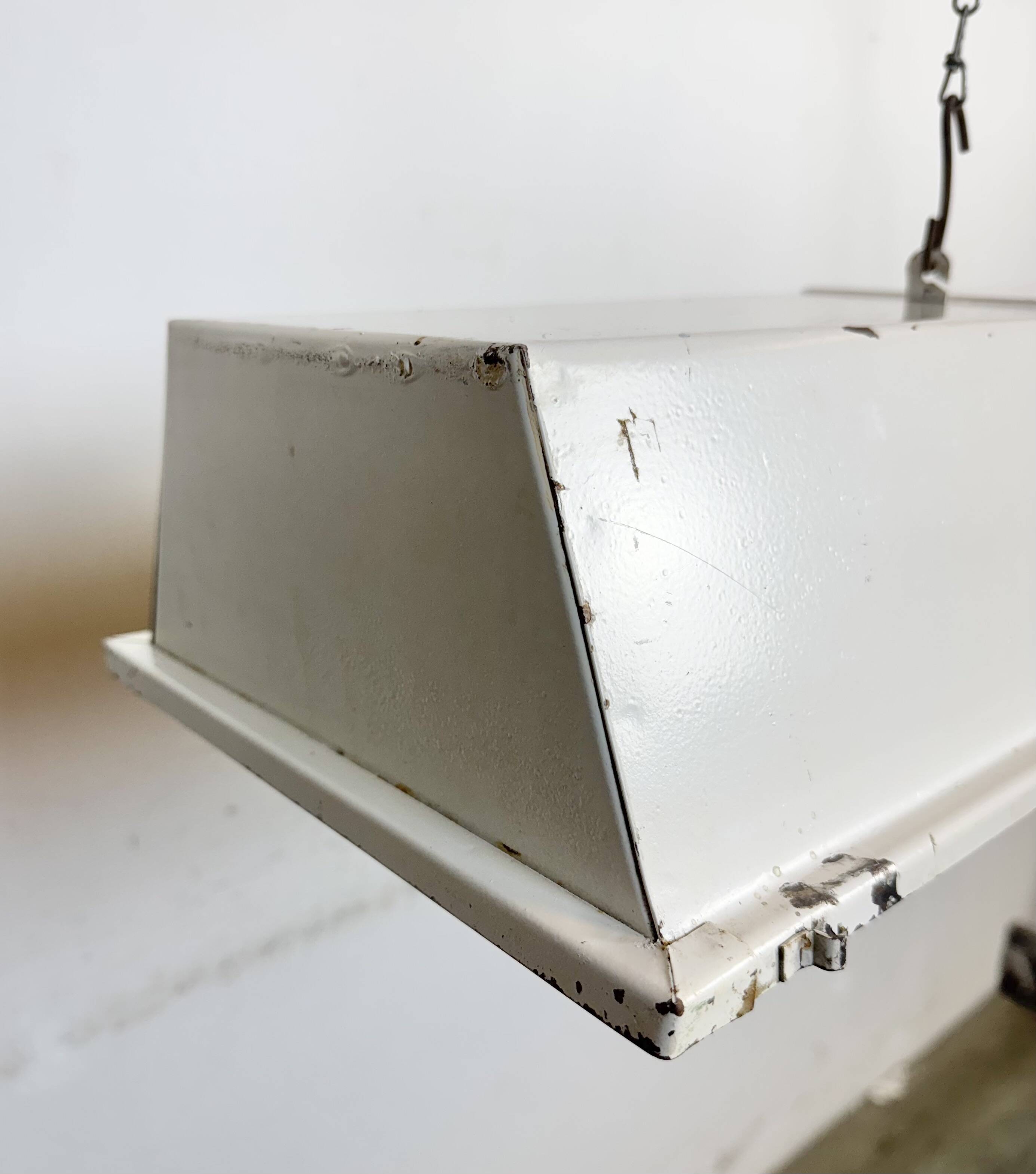 Beige Industrial Hanging Tube Light from Famor , 1970s