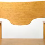 Wooden chair with armrests