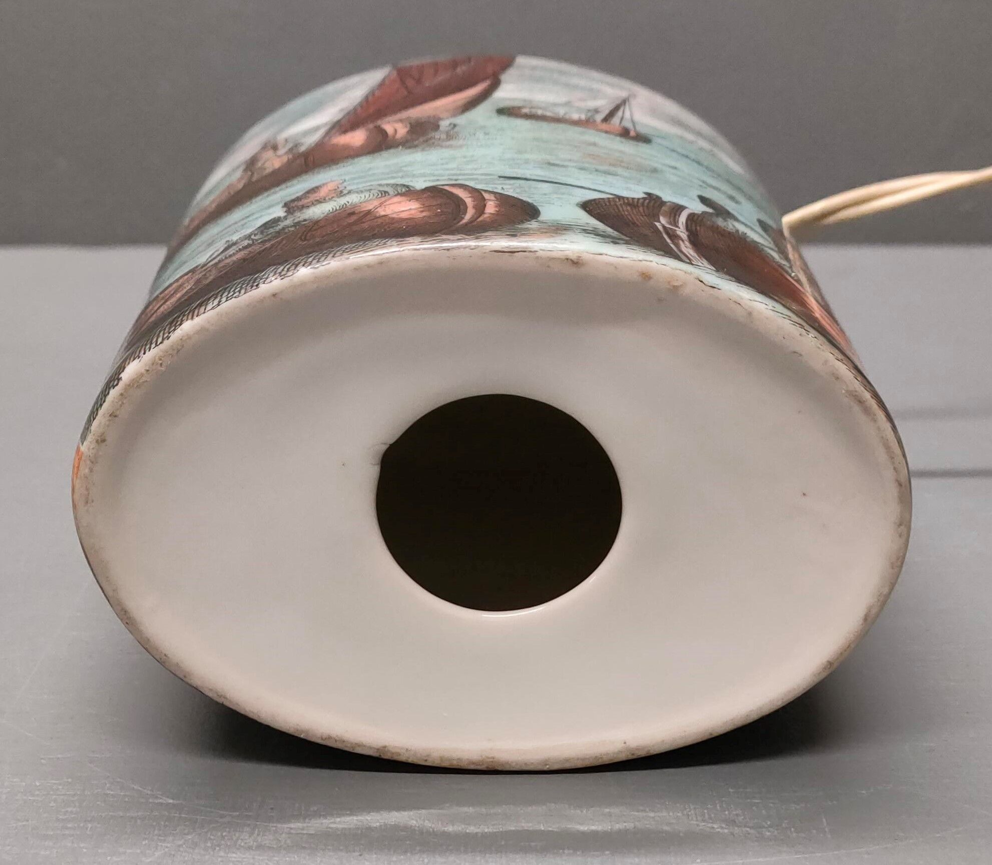 Vintage Florentine Ceramic Bedside Lamp Foot ~ 60s