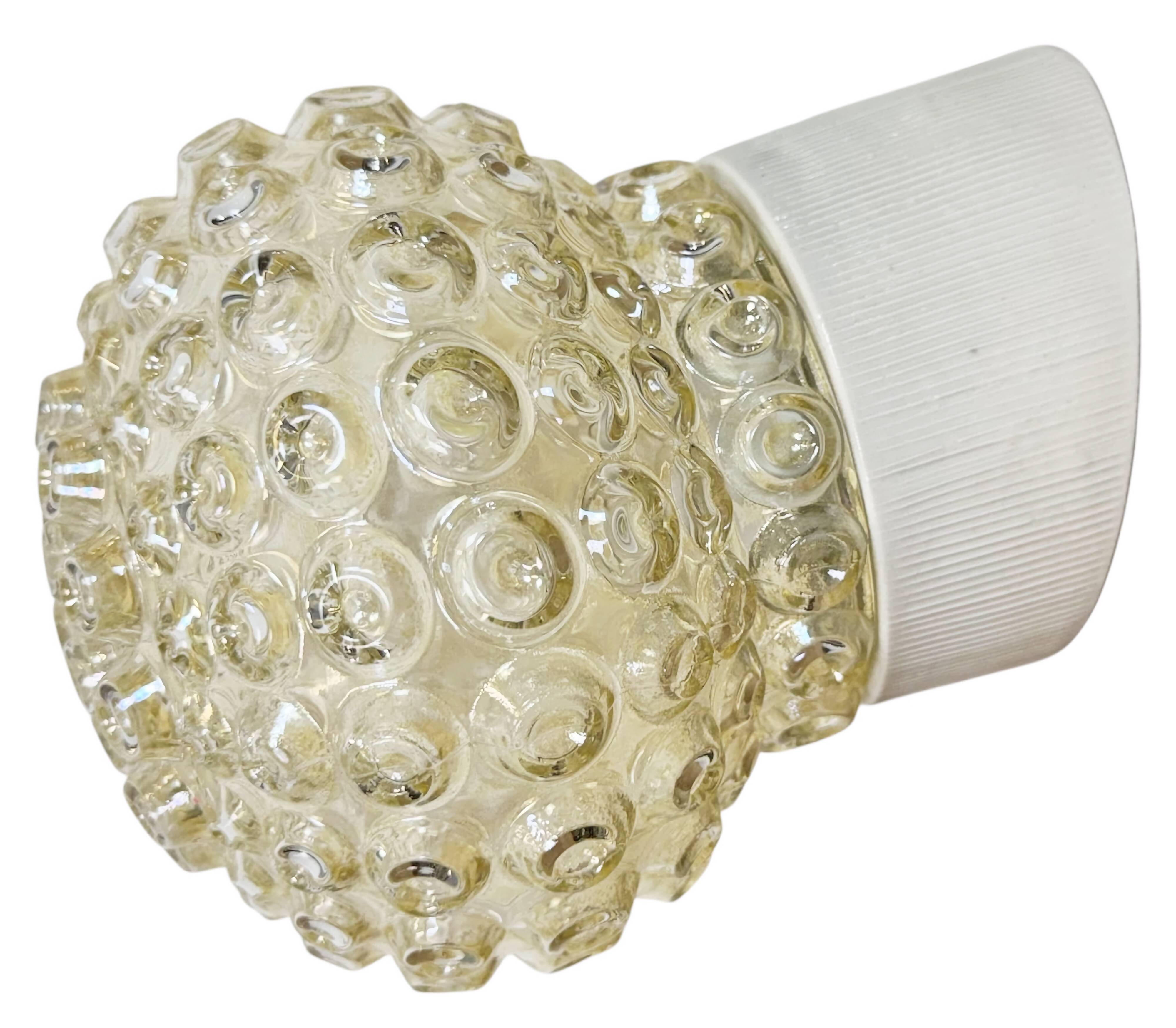 Vintage White Porcelain Wall Light, 1970s