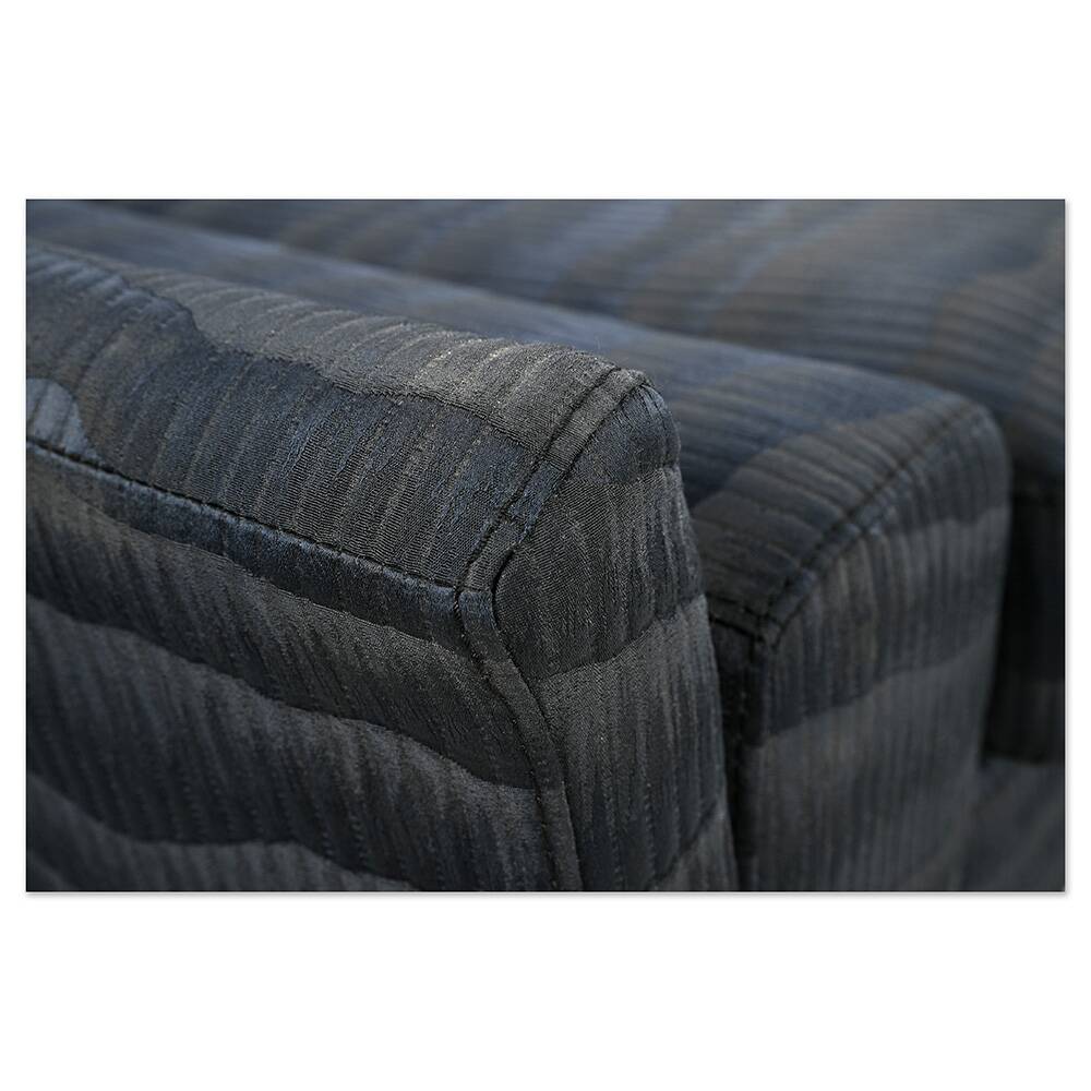 Pair of Designer Armchairs in Pleated Fabric