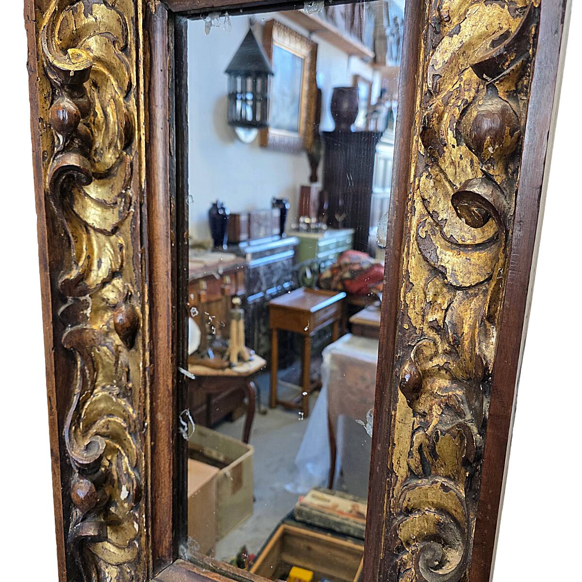 Antique Italian Baroque Mirror, 1st half 1700s