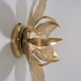 Golden flower sconce