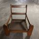 Fauteuils en cuirs et bois vintage