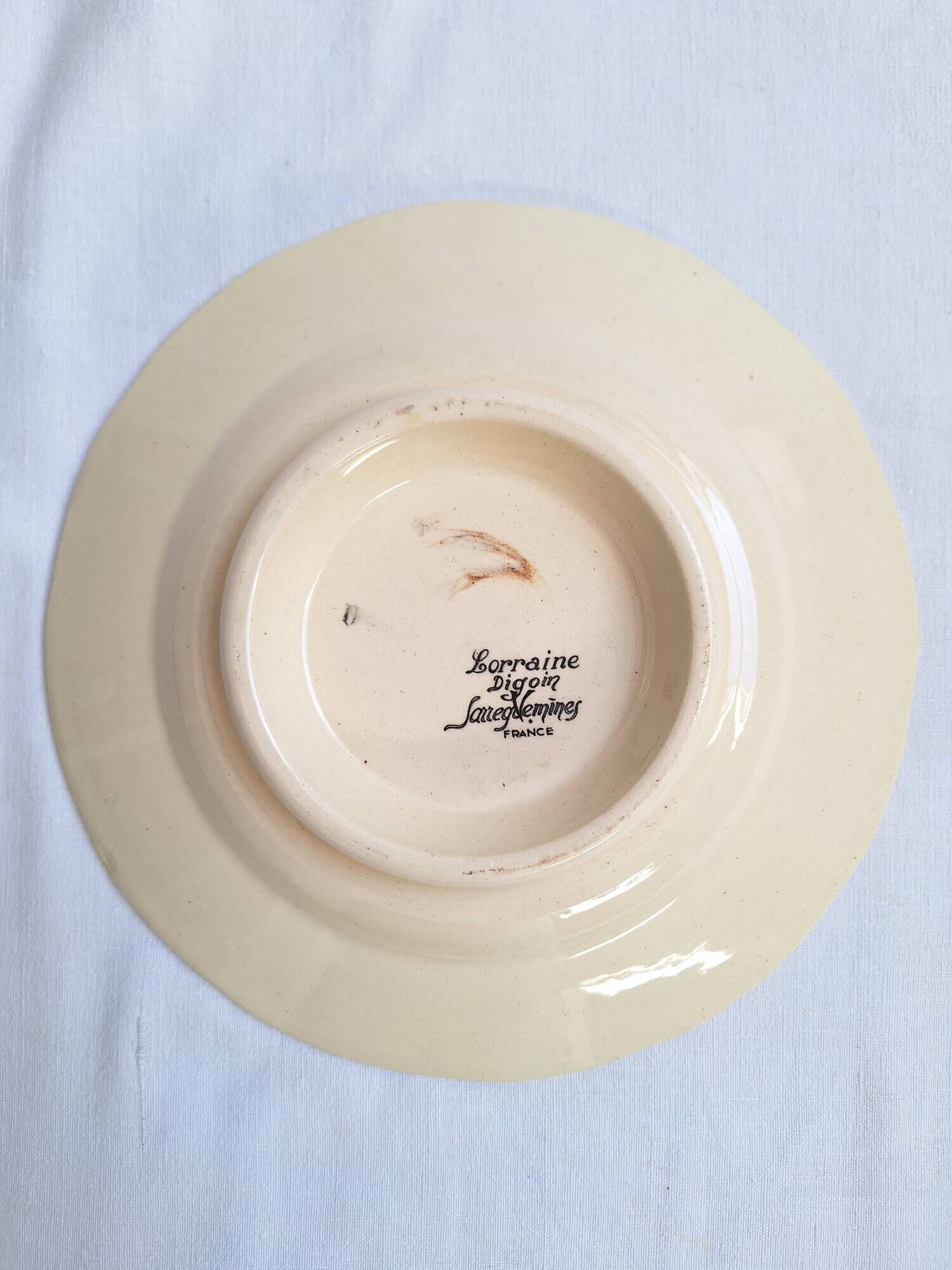 Stand / Compote dish Digoin Sarreguemines Model Lorraine