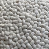Wool pouf