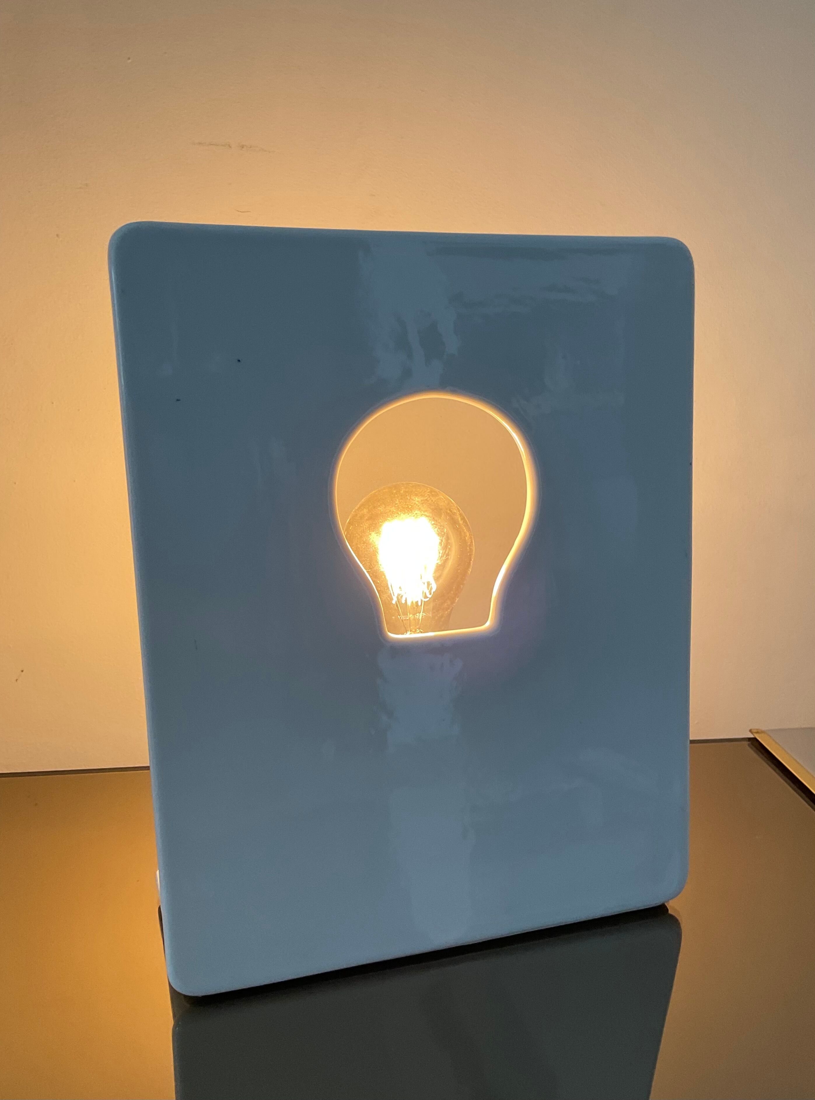 Vintage lamp from the 80s ceramic