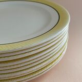 Assiettes Salins jaune noir