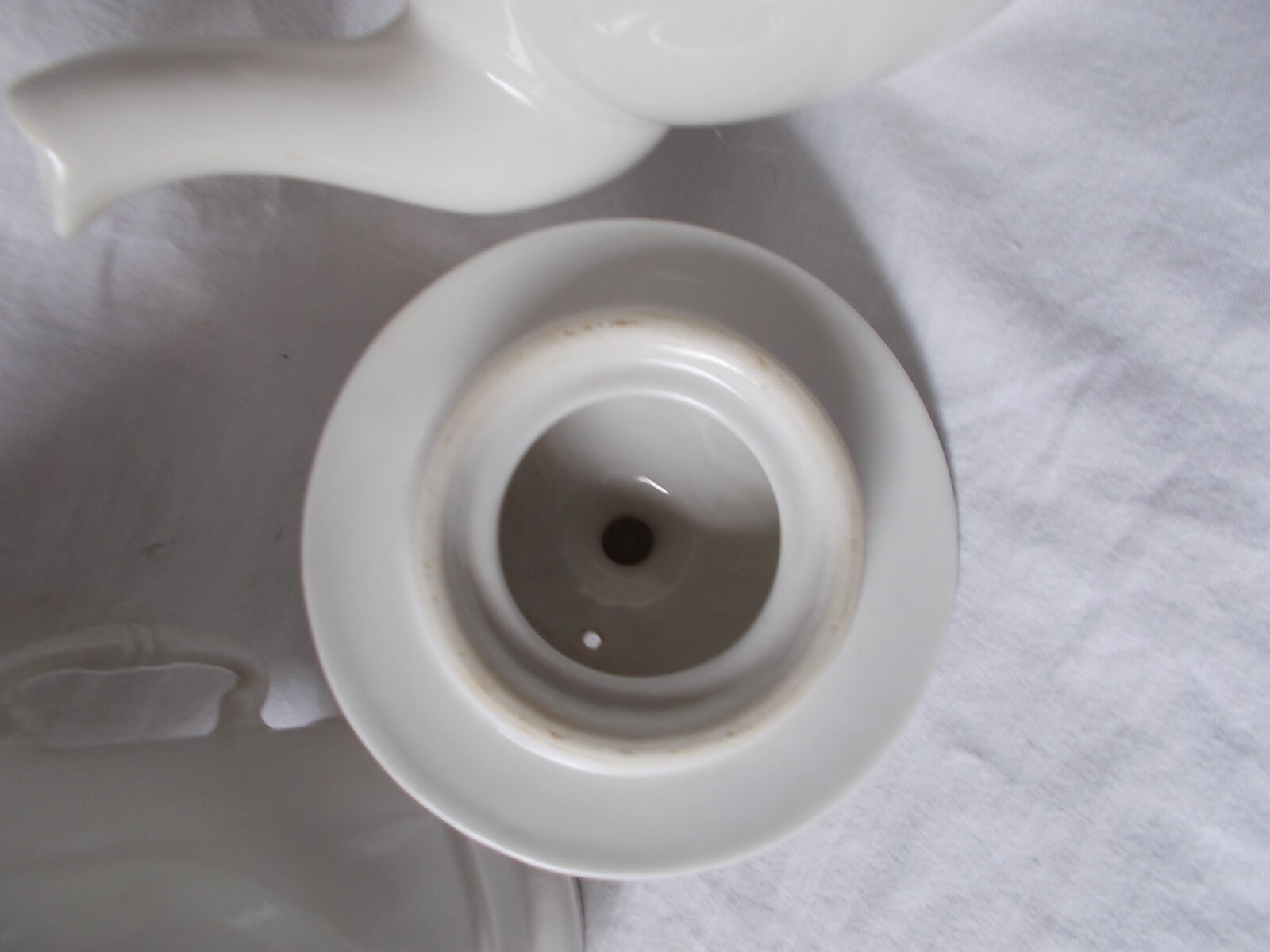 Coffee maker or teapot lunch service Apilco in earthenware with its filters