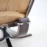 Sigurd Ressell Pair of Falcon Chairs Leather by Vatne Møbler Norway